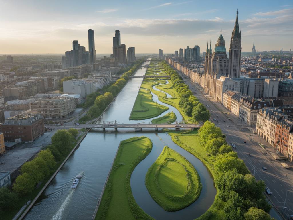 Blue-Green Corridors: Integrating Urban Waterways into Climate-Resilient City Design
